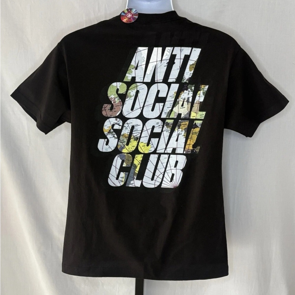 Medium - Authentic Anti-Social Social Club “Drop A Pin”  Tee Black - NWT ASSC